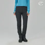 ADISI 女四面超彈耐磨拼接登山長褲AP2311139 (S-2XL) 碳黑/碳黑｜拼接褲 登山褲 工作褲 四面彈