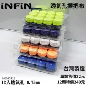 【台灣匹克熊】iNFiN  透氣孔外層握把布 0.75mm 黏手 超耐磨 多色選擇 握把皮 球拍配件
