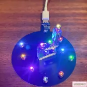 春日部 DIY手工磁控燈 適配于一對多無線供電燈珠 手辦模型加燈燈珠 七彩LED感應裝飾燈無線輸電 模型裝飾 線圈