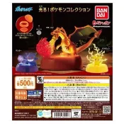 🔥{L.L歇息站｝👻BANDAI-精靈寶可夢發光底座公仔 神奇寶貝 皮卡丘 噴火龍 耿鬼 全3款 轉蛋 扭蛋