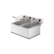 Josie 商用電炸爐 8L+8L雙缸油炸機 大容量電炸鍋 加厚炸爐 炸雞排炸雞薯條油炸鍋 餐飲炸物設備