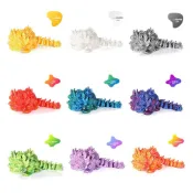 （享樂玩具館）台灣現貨（3D列印 幸運人偶 醒獅 石獅 獅子(PLA完成品)15公分-組裝-模型-可動-袋裝/舞獅/玩具