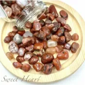 Sweet heart 田芯國際精品 Sweet Heart 田芯好物精選 天然南紅碎石 紅瑪瑙石 火碎石 開運天然瑪瑙水晶碎粒 500克 批發價