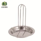 不鏽鋼烤雞架 戶外多功能便攜摺疊燒烤盤架BBQ盤烤雞盤木炭🚀萬售無疆雜貨鋪🚀