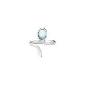 【Georg Jensen 喬治傑生】Torun 戒指 (純銀 藍托帕石)