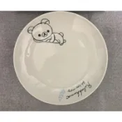 🔔日貨🔔 日本 拉拉熊/懶懶熊 Lawson限定 拉拉熊盤子/簡約線條/手繪風