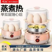 【咕嘎優選】煮蛋蒸蛋器自動斷電家用小型1人宿舍多功能蒸蛋羹煮早餐神器迷你