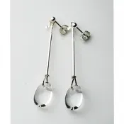 Georg Jensen Dew Drop 水晶耳環(針式)-60mm