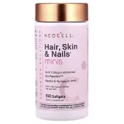 【iHerb】NeoCell, Advanced Solutions, Hair, Skin Nails Minis + Multi Collagen Advanced Bio-Peptides™, 150 Softgels