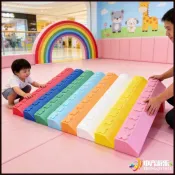 台灣現/貨 積 ~木大型屋脊遊樂場兒童樂園商場屋頂大塊大號epp泡沫積 ~木大顆 ~粒