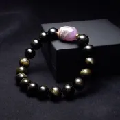 極光23 大貓眼綠碧璽12mm 手鍊 QBR-00129