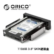 【也店家族 】_硬碟 抽取盒_Orico 奧睿科 1106SS 3.5吋 轉5.25吋 SATA 內接式硬碟抽取盒