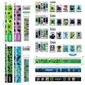 🥜花生邦尼🐇日貨 (補貨到!!) 日本正版 麥塊 Minecraft 2B 鉛筆 鉛筆蓋 17cm直尺 文具 上學用品