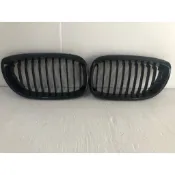 DY汽車精品 BMW E46 01 後期專用 雙門專用 全亮黑 單槓款 豬鼻子 水箱罩 水箱護罩 (四門不可用)