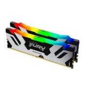 【順發線上購物】Kingston 金士頓 FURY Renegade RGB DDR5 6400 64G(32*2)黑色(CL32) 桌上型記憶體記憶體(KF564C32RSAK2-64)