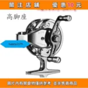 前打輪 風火輪 牛車輪 包郵新品全金屬漁輪高腳座帶洩力雙把手自動排綫倍速前打輪happy2379