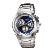CASIO 卡西歐 EDIFICE 經典運動三眼計時手錶 EF-507D藍