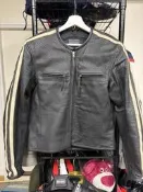 Kadoya カドヤ角屋Leather Jacket 兩截式皮衣 Cafe Racer咖啡騎士服全打洞 外套L號