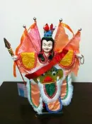 ☆灣橋洋行☆電音三太子(粉紅色) 380元含支架底座 台灣文化 布袋戲木偶 兒童玩具禮物 Q板布袋戲 生日禮物 舞龍舞獅