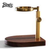 BINCOO 手沖咖啡支架 復古工業風實木手沖架 可調節V60濾杯架