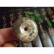 ◎臻品閣◎ 天然~珊瑚玉 菊花玉 平安扣 玉墬 精品珊瑚玉 S30