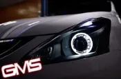 GAMMAS-HIDGMS台中廠 nissan-BIG tiida-6代遠近電磁閥魚眼~PVC/LED光圈天使眼