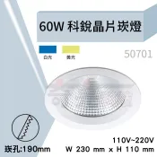 【奇亮科技】含稅 崁孔19cm  60W LED 科銳晶片崁燈 大瓦數崁燈 高亮度  ITE-50701