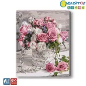 (店+)【Manto】薔薇奏鳴曲-台灣製DIY數字油畫|超取專用大小
