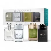 【Orz美妝】Bvlgari 寶格麗 男性小香水 禮盒 5ML*4 大吉嶺 空谷之雨 城市森林 當代真我