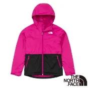 【北臉 The North Face】童 撞色防水透氣連帽三合一外套 機能性夾克 粉黑_7WPG