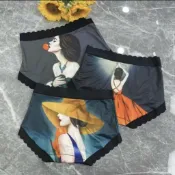 【全臺最低價】 大美人mm無痕內褲網紅抗菌透氣麵膜女三角褲中腰個性速幹女士內褲