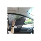 (店+)車用遮陽簾 遮陽簾 汽車窗簾遮陽簾夏季防曬隔熱車用太陽擋汽車側窗簾卡式磁鐵遮陽板 車居良品