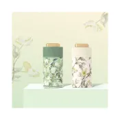 (店+)迷你口袋傘 底層黑膠復古油畫防曬防紫外線遮陽傘 迷你六折傘小巧便攜折疊手動雨傘 黑膠傘 傘