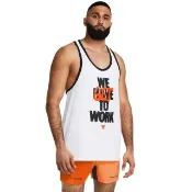 【UNDER ARMOUR】UA 男 巨石強森 Project Rock Get to Work 背心_1383299-100(白色)
