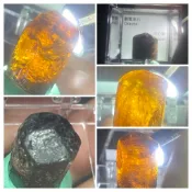 黃碧璽 鎂電氣石 碧璽 琥珀黃 黑金碧璽 尼泊爾 原礦 礦標