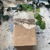 綠礦泥薄荷茶樹全身涼皂/8%薄荷腦涼感/療癒疲憊的心/中油性膚質/
