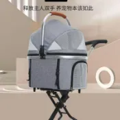 寵物推車狗狗貓咪可摺疊可分離輕便外出寵物手推遛狗可分離提籃