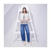 【Le Polka】率性錐形牛仔褲-女(丹寧)