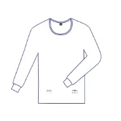 (店+)555內衣超等線衫長袖*白色*公司貨☆(中文版38-46)