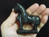 收藏精品 黑古戰馬 擺件 ~~ 古玉把玩件 稀有收藏 ~~k