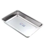 (店+)【Easygoo 輕鬆】304不鏽鋼 超大深方盤(35*52*5CM)