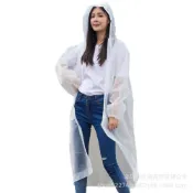 (店+)EVA輕便雨衣 加厚磨砂款｜非一次性 一件式雨衣 背包可穿 機車雨衣 半透明防水