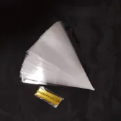 ⭐臺灣有貨⭐免運⭐三角包裝袋透明塑料袋糖果冰淇淋烘焙袋子100一次性甜筒爆米花清倉