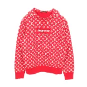 【DOKODEMO】【二手】LOUIS VUITTONx Supreme SUPLOUIS VUITTONBox Logo 連帽衛衣，純棉材質，女款，二手 B