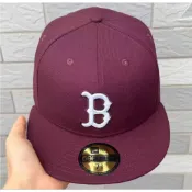 NEW ERA SOX BOSTON 紅襪隊 酒紅 全封 棒球帽 尺碼7 1/8號~7 7/8號 (56.8~62.5)