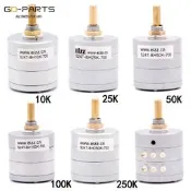 〈音頻器材〉EIZZ電位器分壓24級步進式雙聯立體聲10K 50K 100K功放音量電位器