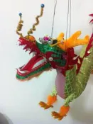 ☆灣橋洋行☆( 綠龍 ) 提線龍  舞龍舞獅 過年過節精美禮物 兒童玩具生日禮物 台灣文化