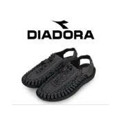 (店+)【DIADORA】DIADORA 男鞋 藍灰DA71378/後 束扣穿脫便利 舒適柔軟 耐磨防滑 編織涼鞋-護趾鞋沙灘鞋健走鞋 水陸鞋 *