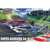 𓅓MOCHO𓅓 現貨 AOSHIMA 1/24 閃電霹靂車25 超級阿斯拉 SA-01/C 組裝模型