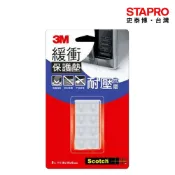 3M 緩衝保護墊 B1601 透明方型 16x16mm 8入/卡 櫥櫃保護墊 家具柱腳 桌椅腳保護墊 地板防刮墊